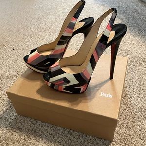 Christian Louboutin slingback heels